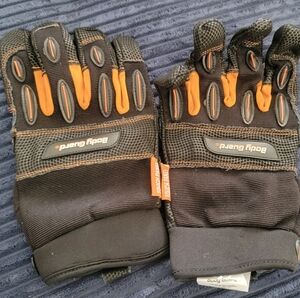 Fastenal Body Guard Black and Orange Gloves XL Sku#1022412